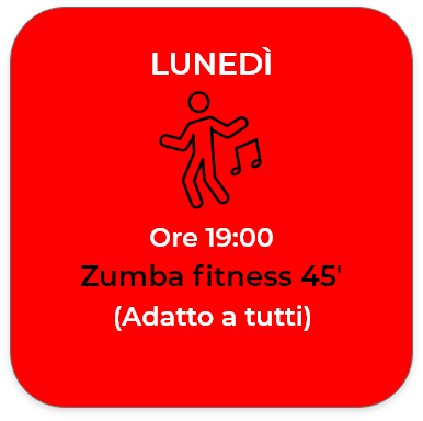 Orario CTWG Lunedì - Zumba fitness 45'